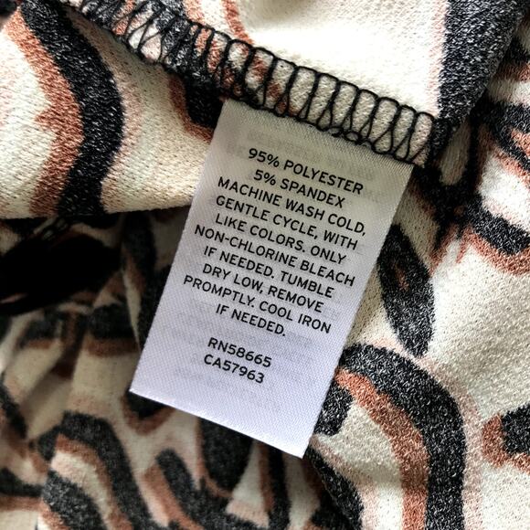 Halogen‎ Dress Womens Plus 1X Black Tan Halter Ruched Midi Asymmetric Resort - Picture 10 of 10